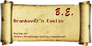 Brankován Evelin névjegykártya